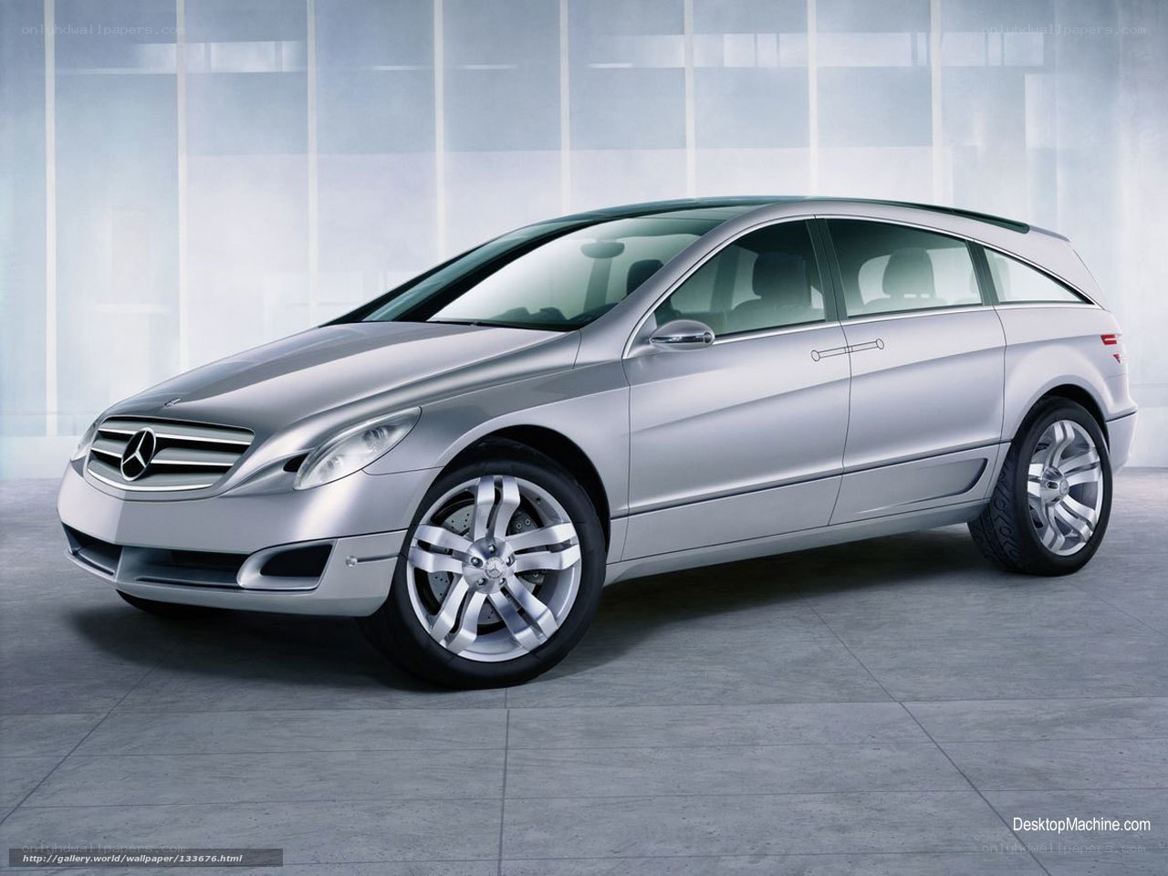 Silver Mercedes-Benz Concept Car