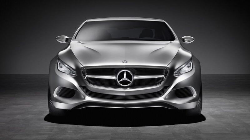 Silver Mercedes-benz Concept Car — Dramatic, Photograph, Grille, Headlights, Black
