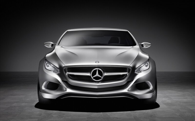 Silver Mercedes-benz Concept Car — Dramatic, Photograph, Grille