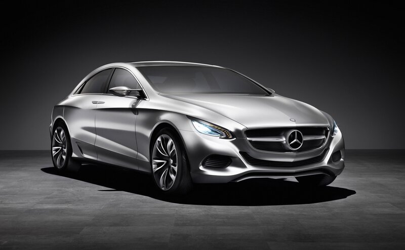 Silver Mercedes-benz Concept Car — Dramatic, Photograph, Headlights