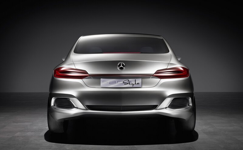Silver Mercedes-benz Concept Car — Dramatic, Photograph, Taillights