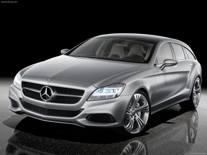 Silver Mercedes-benz Concept Car — Dramatic