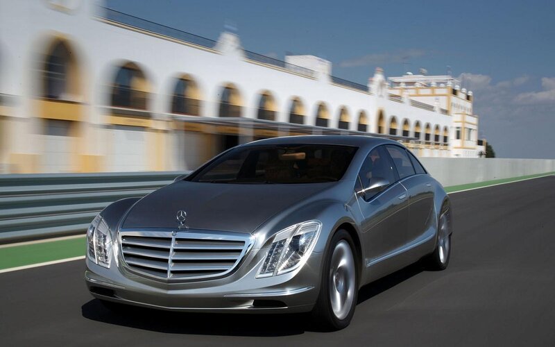 Silver Mercedes-benz Concept Car — Dynamic, Afternoon