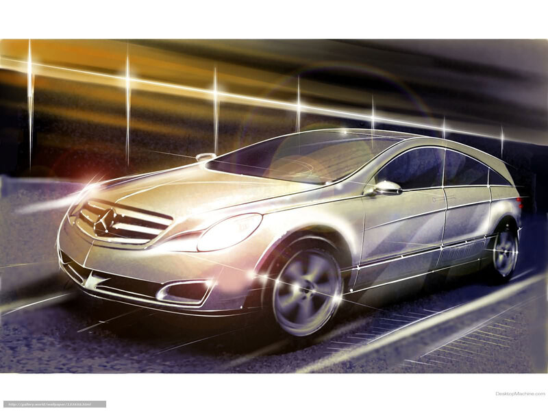 Silver Mercedes-benz Concept Car — Dynamic, Night