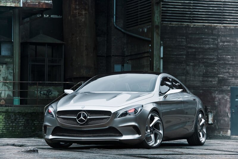 Silver Mercedes-benz Concept Car — Gray, Dramatic, Photograph