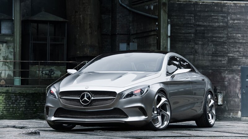 Silver Mercedes-benz Concept Car — Gray