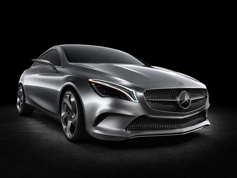 Silver Mercedes-benz Concept Car — Headlights