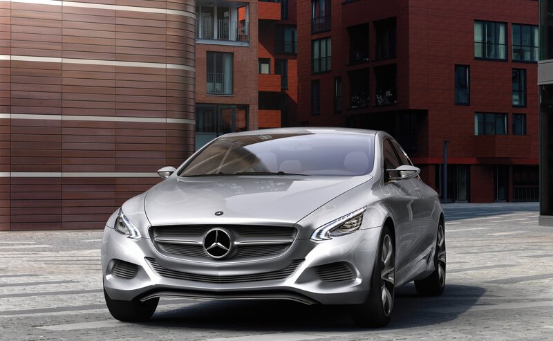 Silver Mercedes-benz Concept Car — Modern, Afternoon
