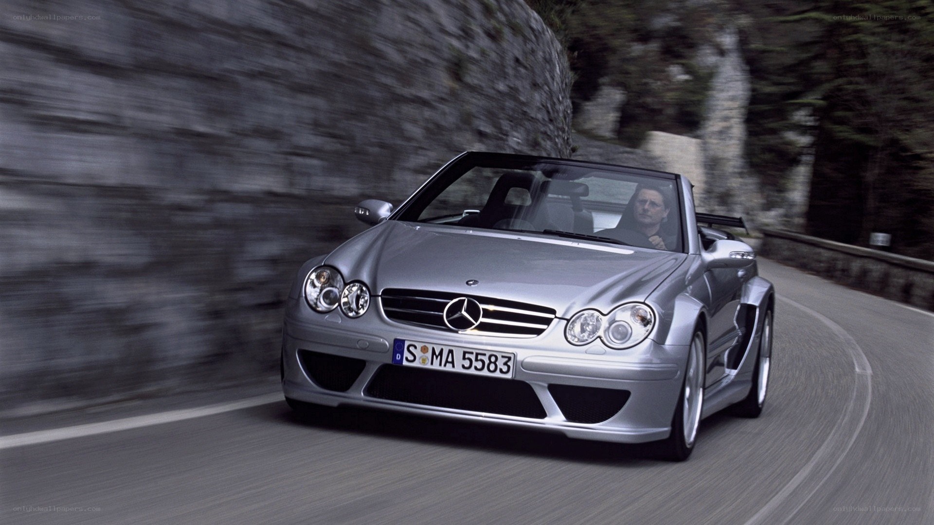 silver mercedes-benz convertible