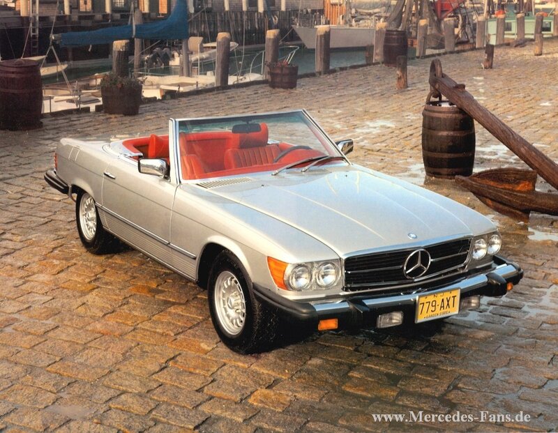 Silver Mercedes-Benz convertible