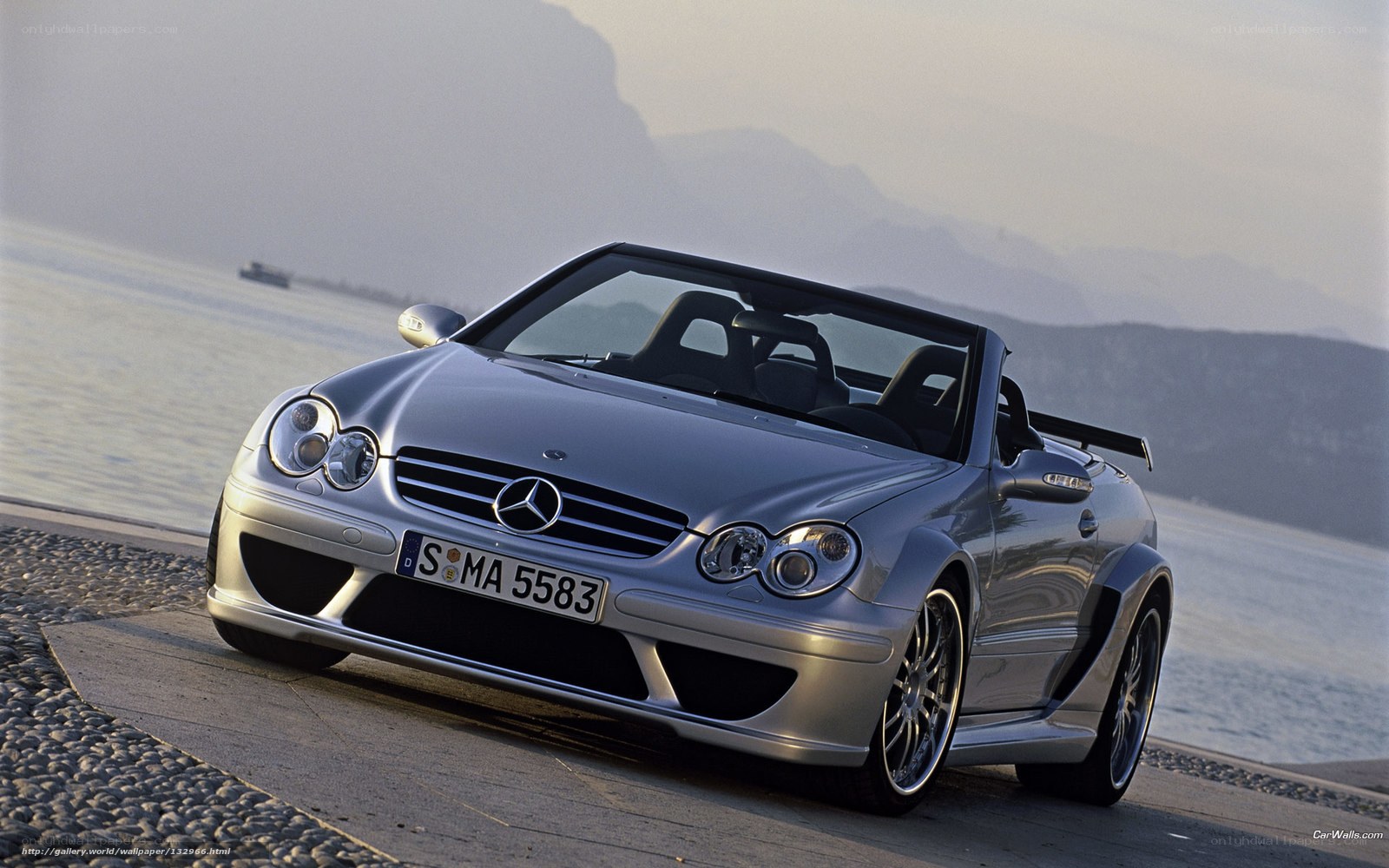 silver mercedes-benz convertible