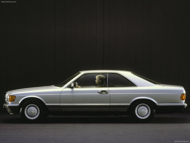 Silver Mercedes-Benz coupe