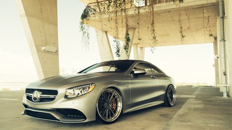 Silver Mercedes-Benz Coupe — Gray, Dramatic, Afternoon