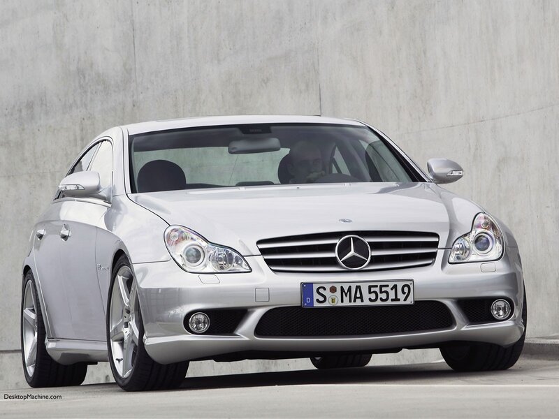 Silver Mercedes-benz Coupe — Neutral, Photograph, Car, Driver, Concrete Wall