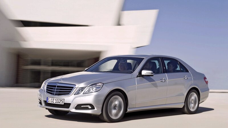Silver Mercedes-Benz E-Class