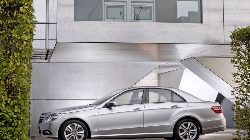 Silver Mercedes-Benz E-Class