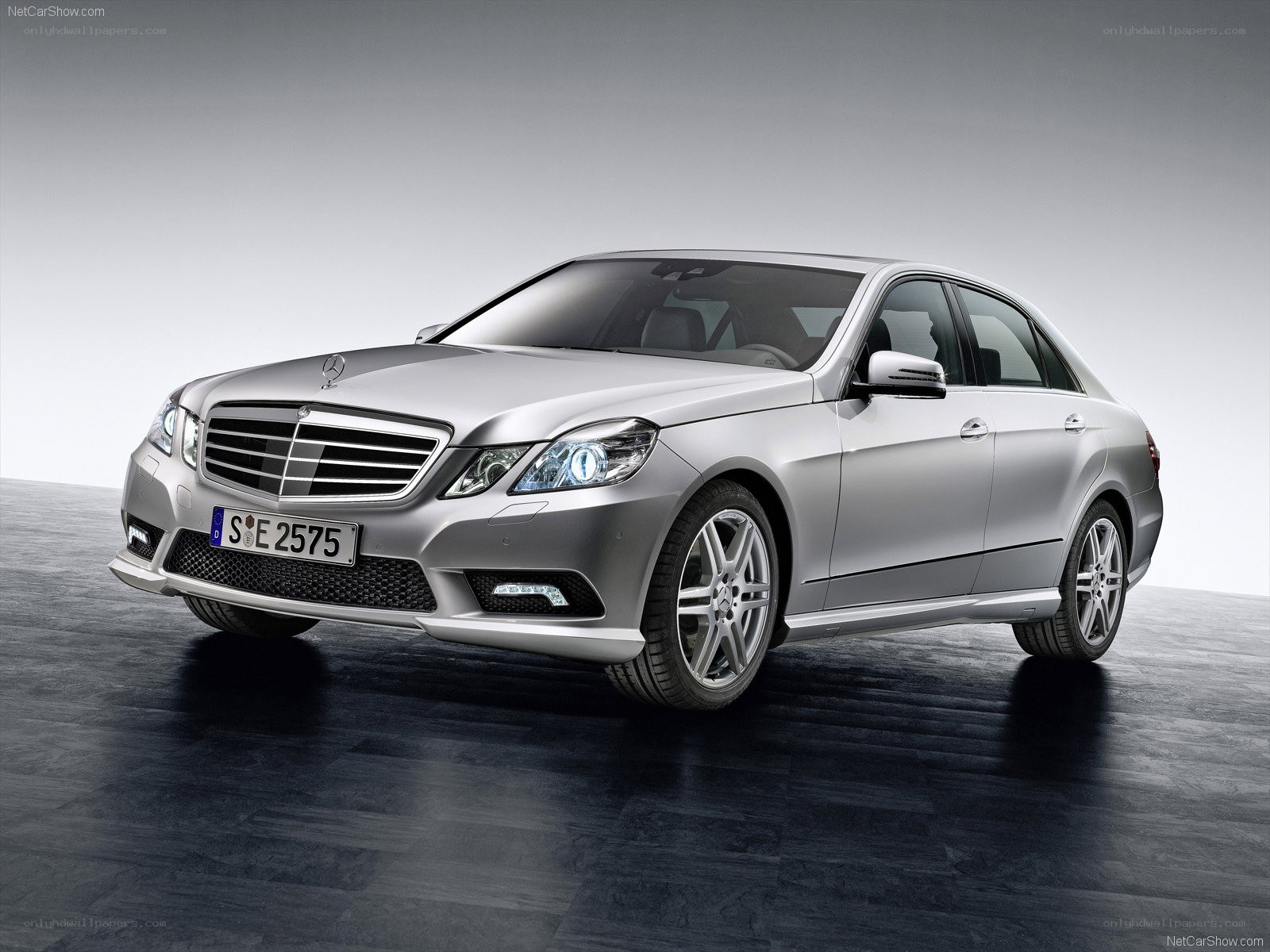 Silver Mercedes-Benz E-Class