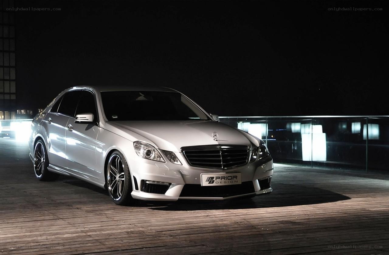 silver mercedes-benz e-class