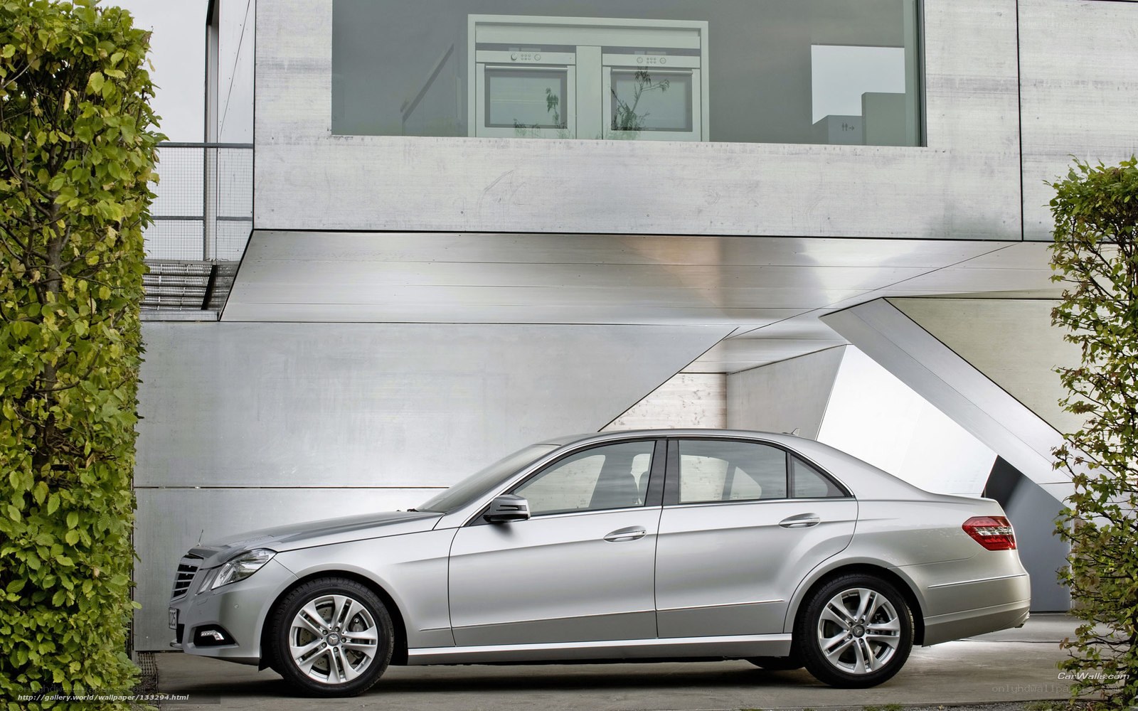 Silver Mercedes-Benz E-Class