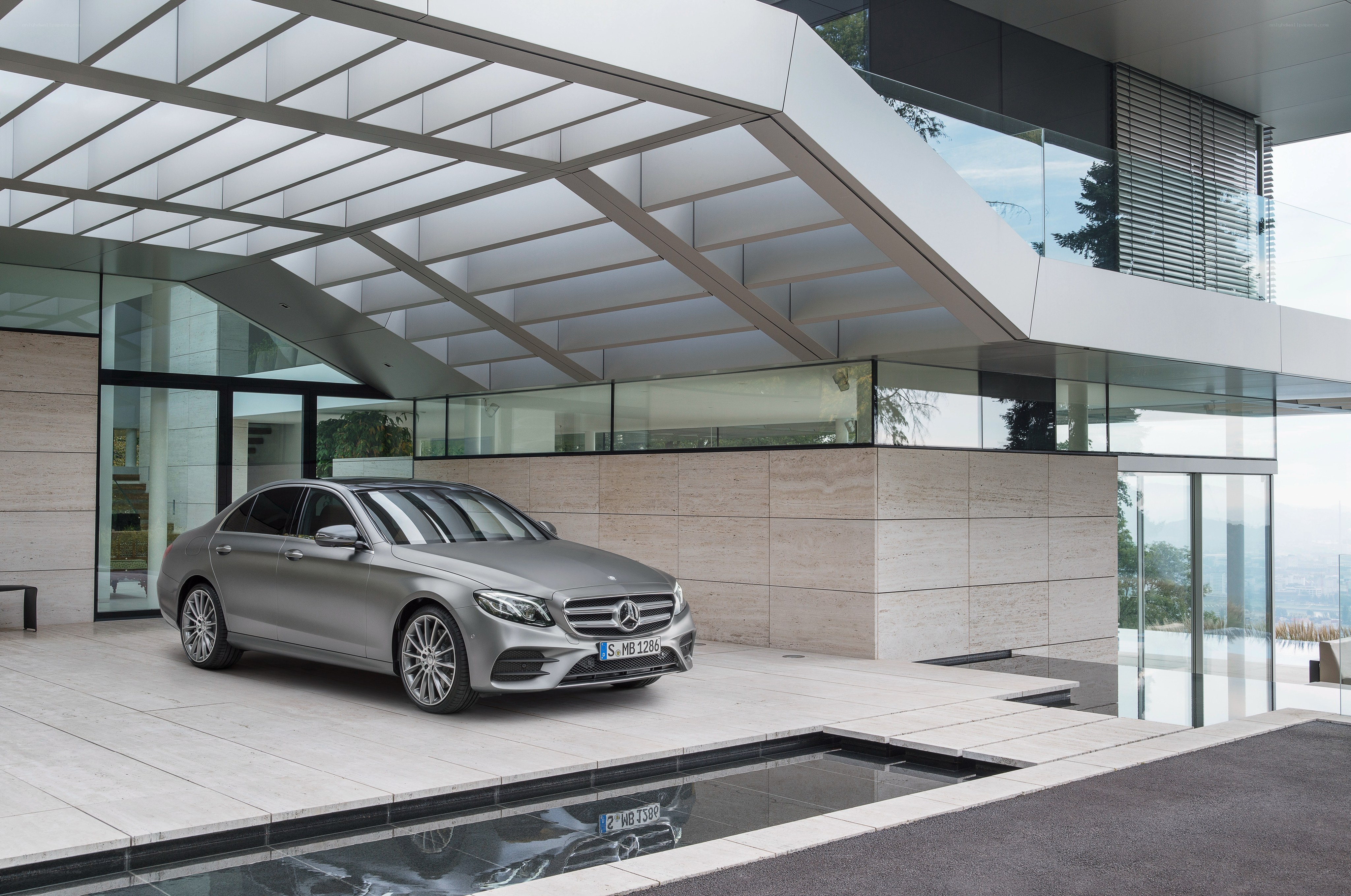 Silver Mercedes-Benz E-Class