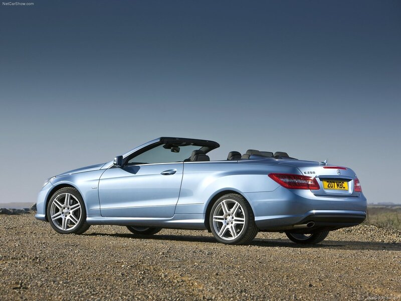 silver mercedes-benz e-class cabriolet