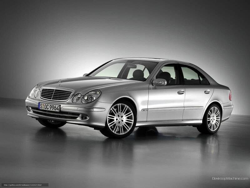 Silver Mercedes-benz E-class — Dramatic