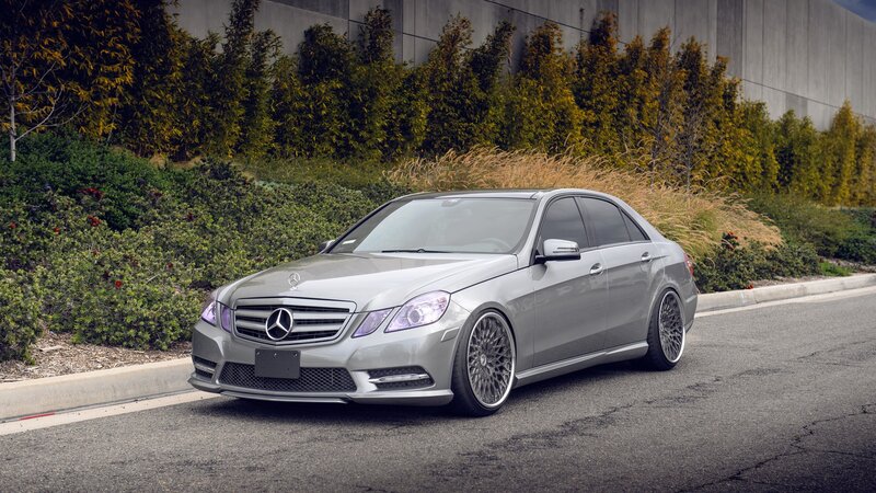 Silver Mercedes-benz E-class — Gray