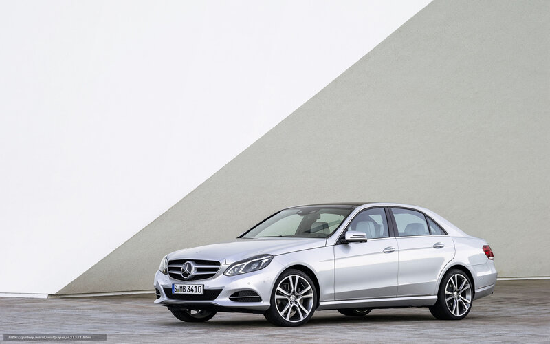 Silver Mercedes-benz E-class — Minimalist