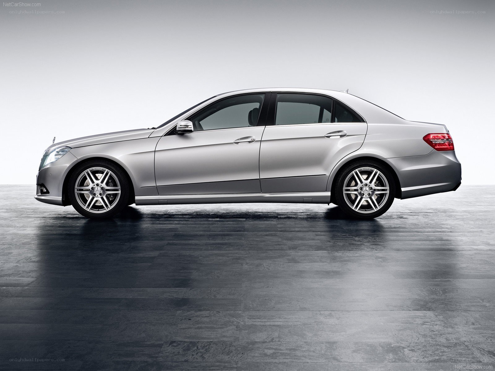 silver mercedes-benz e-class sedan