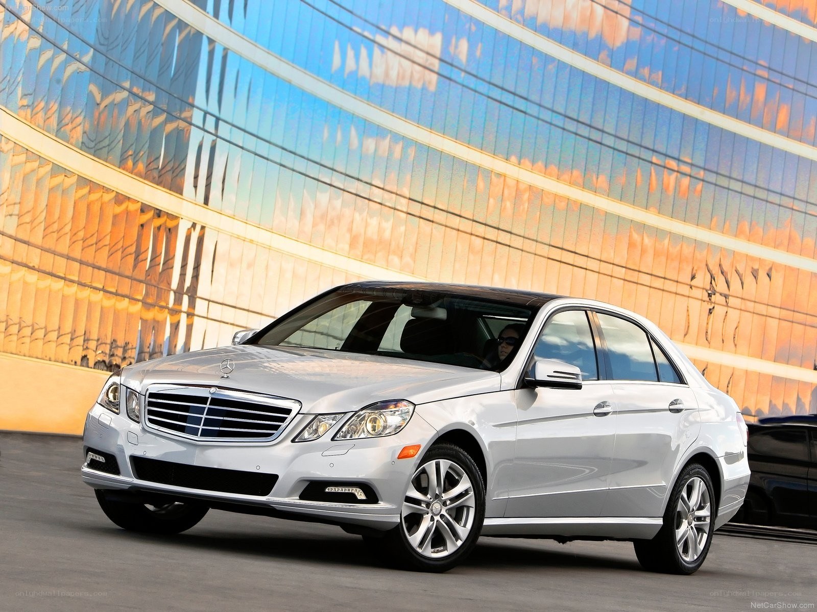 silver mercedes-benz e-class sedan