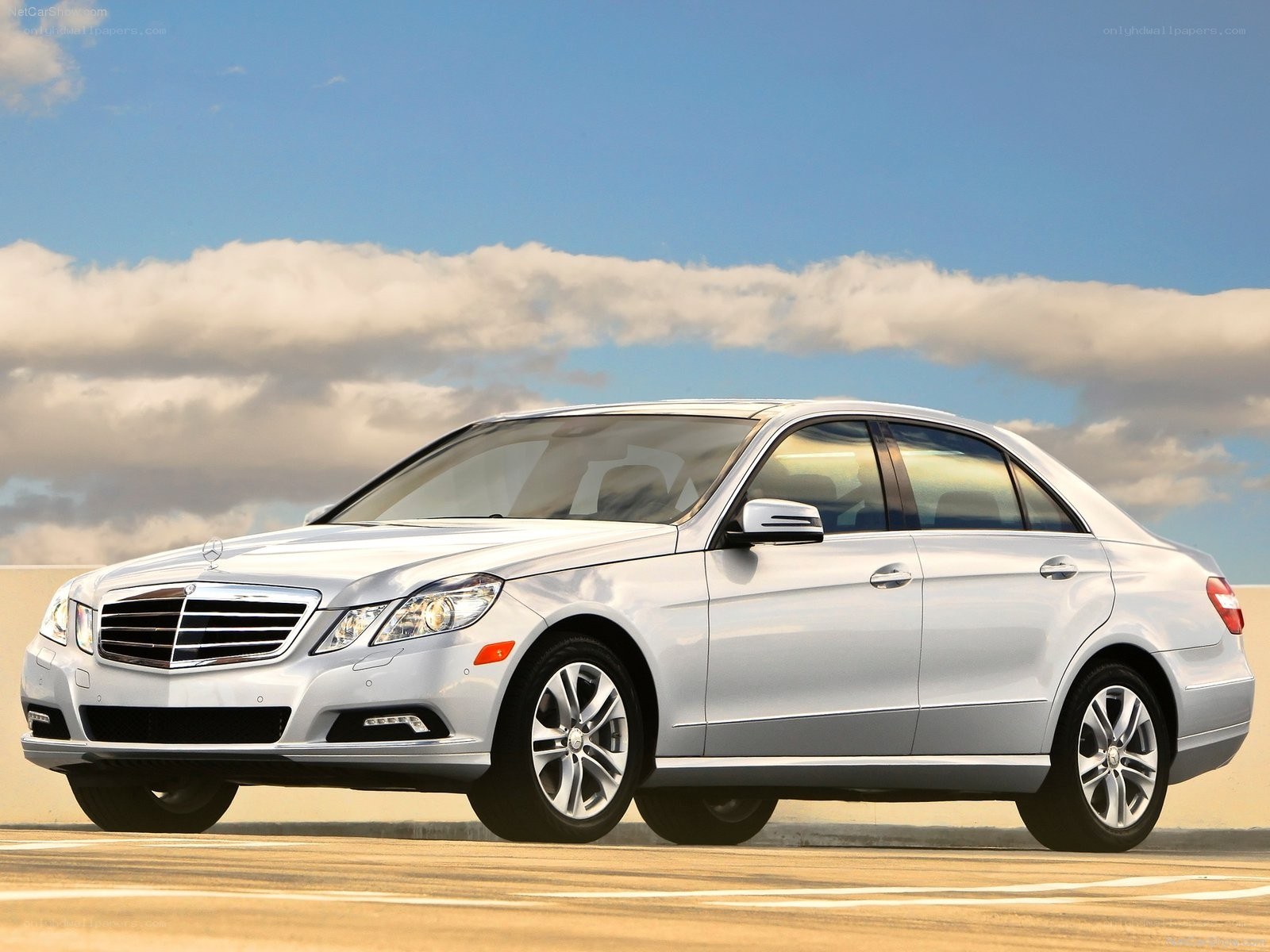 silver mercedes-benz e-class sedan