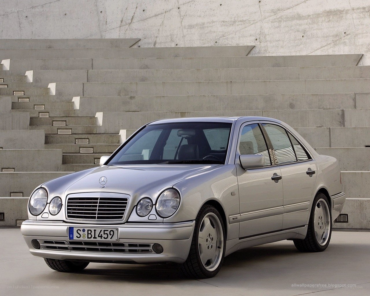 Silver Mercedes-Benz E-Class sedan