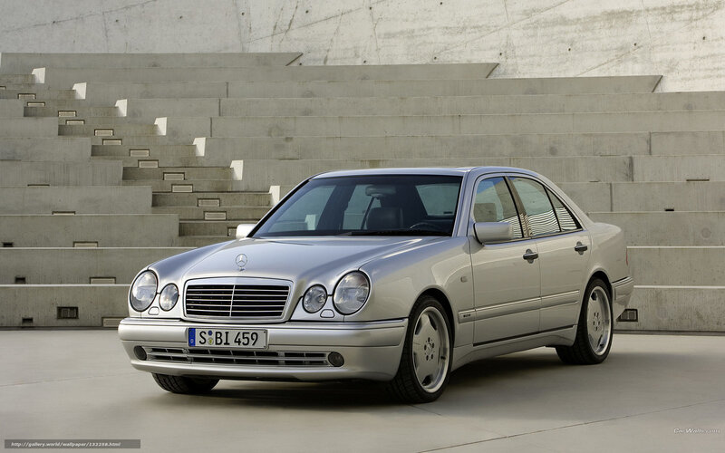 Silver Mercedes-Benz E-Class