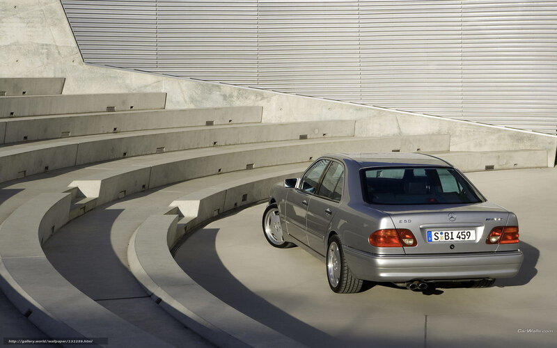 silver mercedes-benz e55 amg