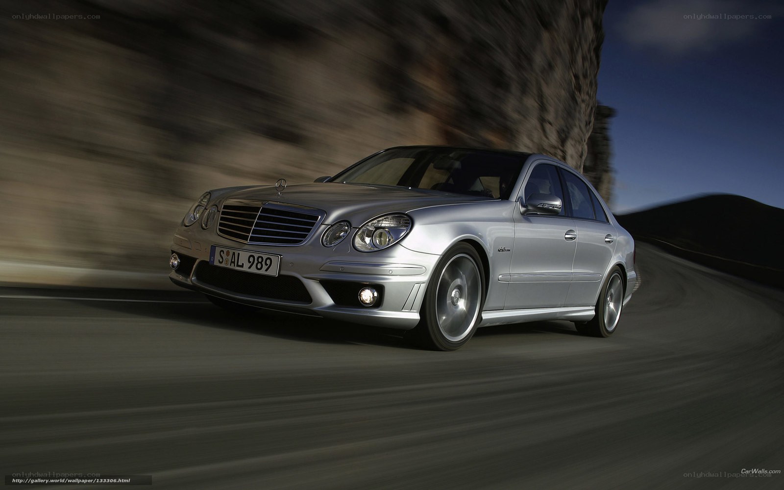 silver mercedes-benz e63 amg