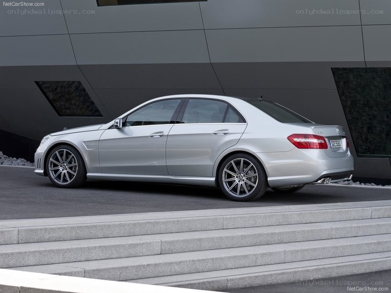 silver mercedes-benz e63 amg