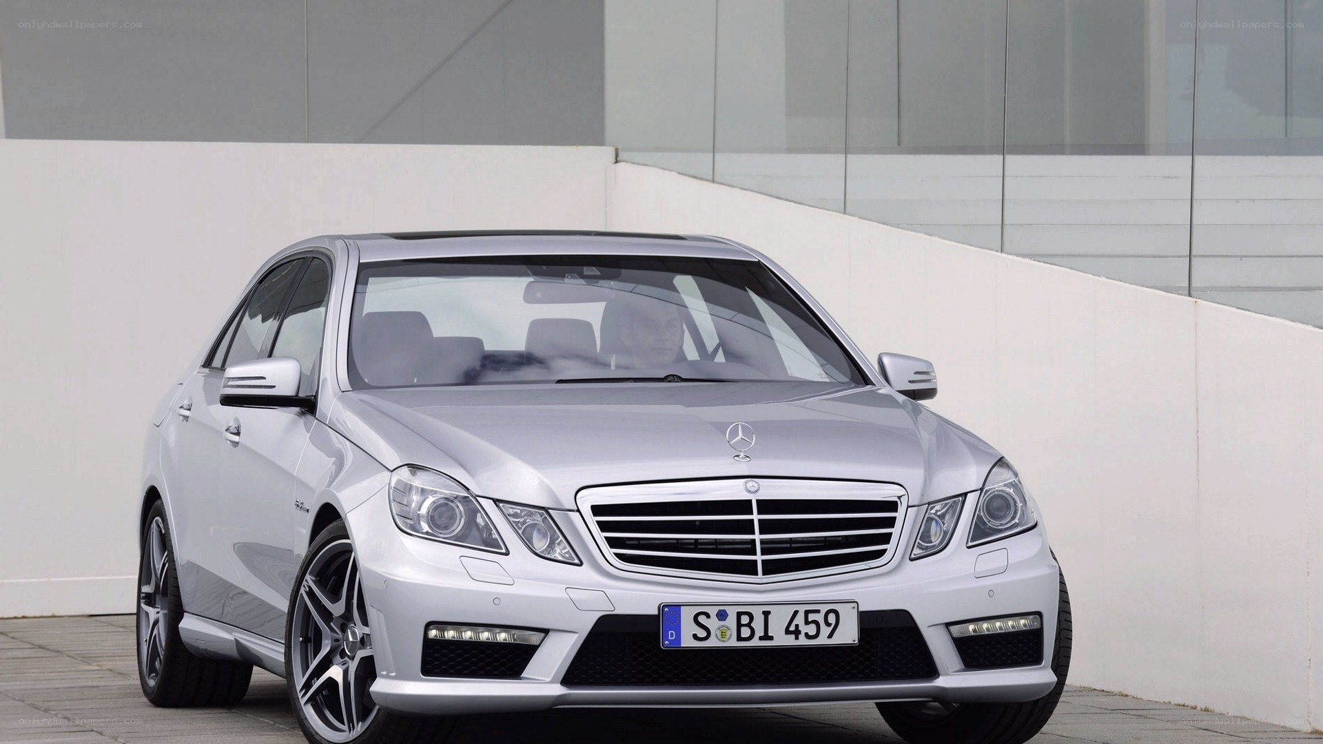 silver mercedes-benz e63 amg