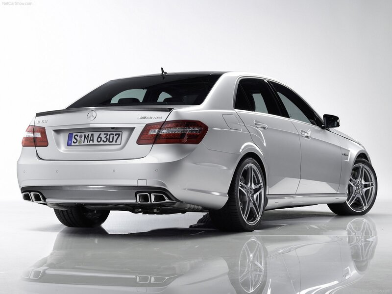 silver mercedes-benz e63 amg