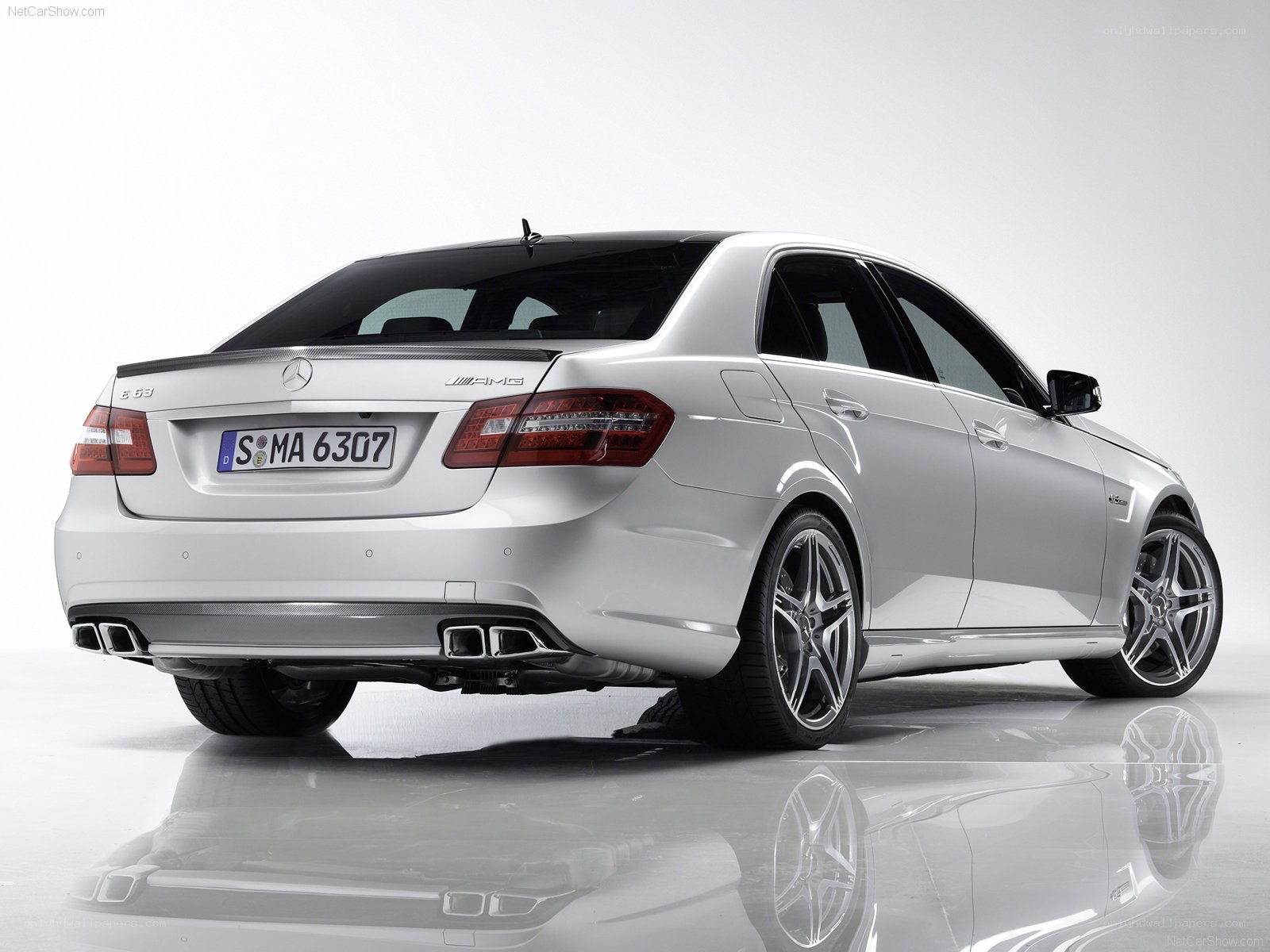 silver mercedes-benz e63 amg