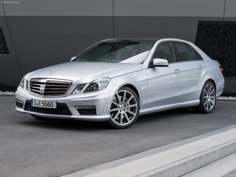 silver mercedes-benz e63 amg