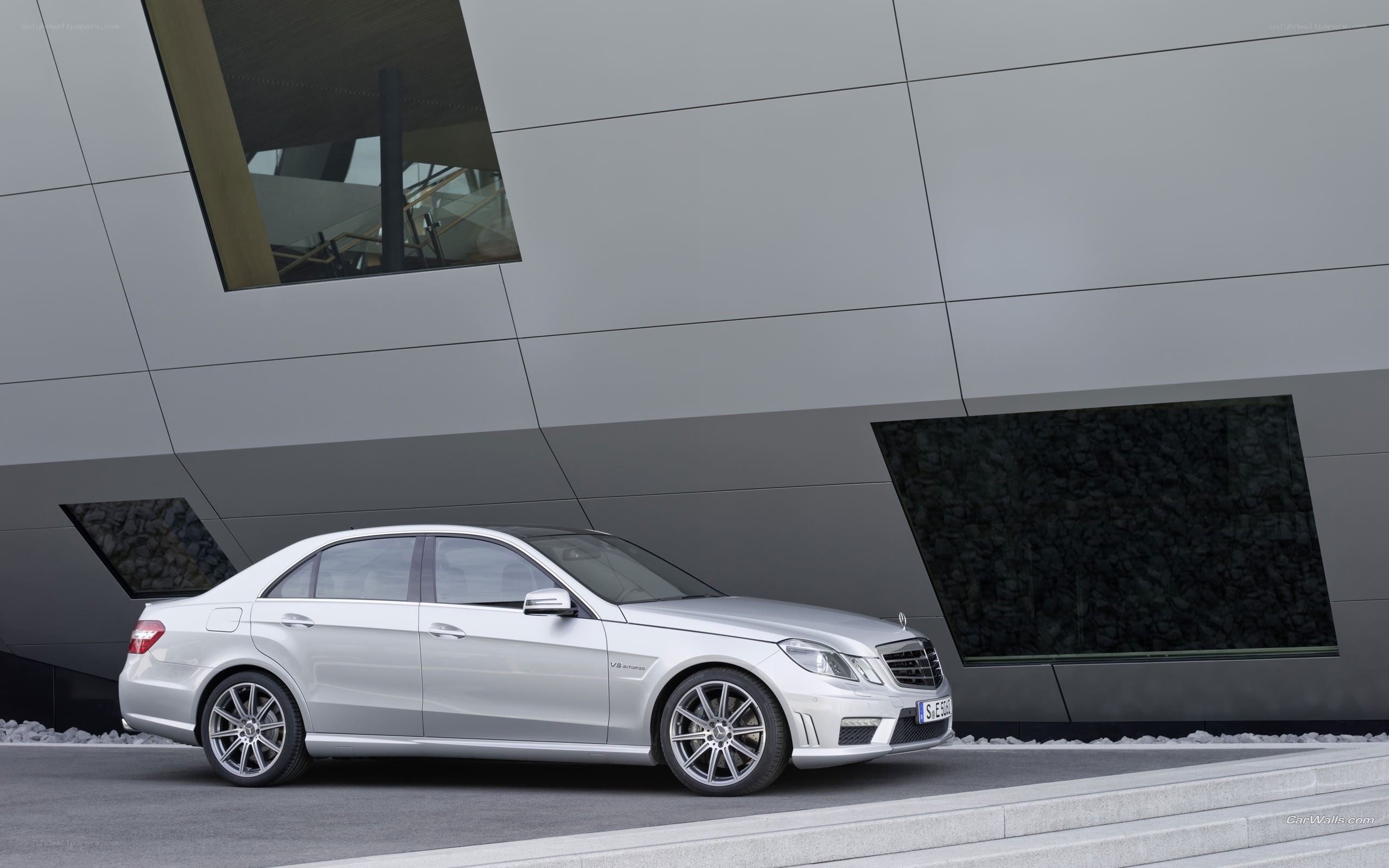 silver mercedes-benz e63 amg