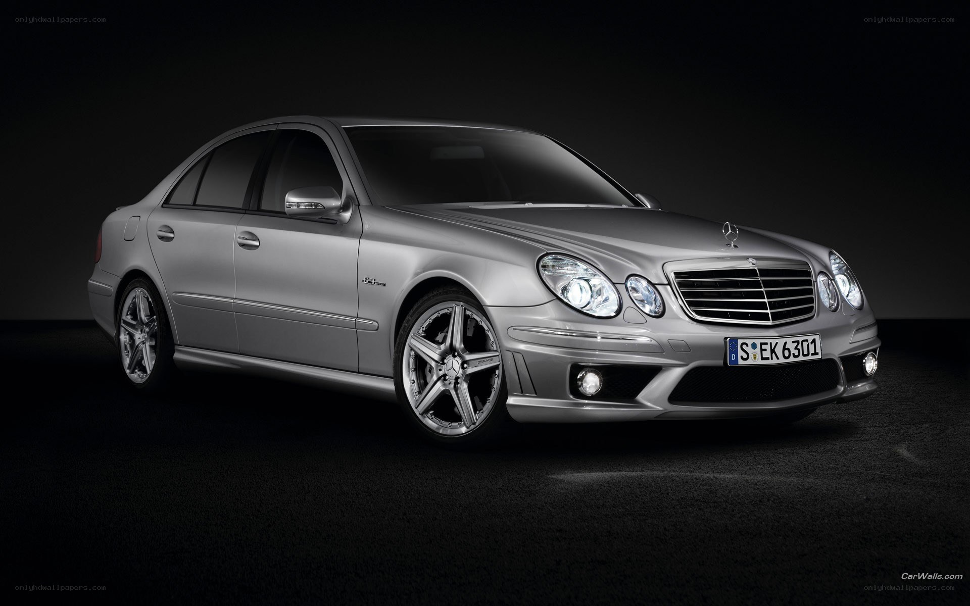 silver mercedes-benz e63 amg