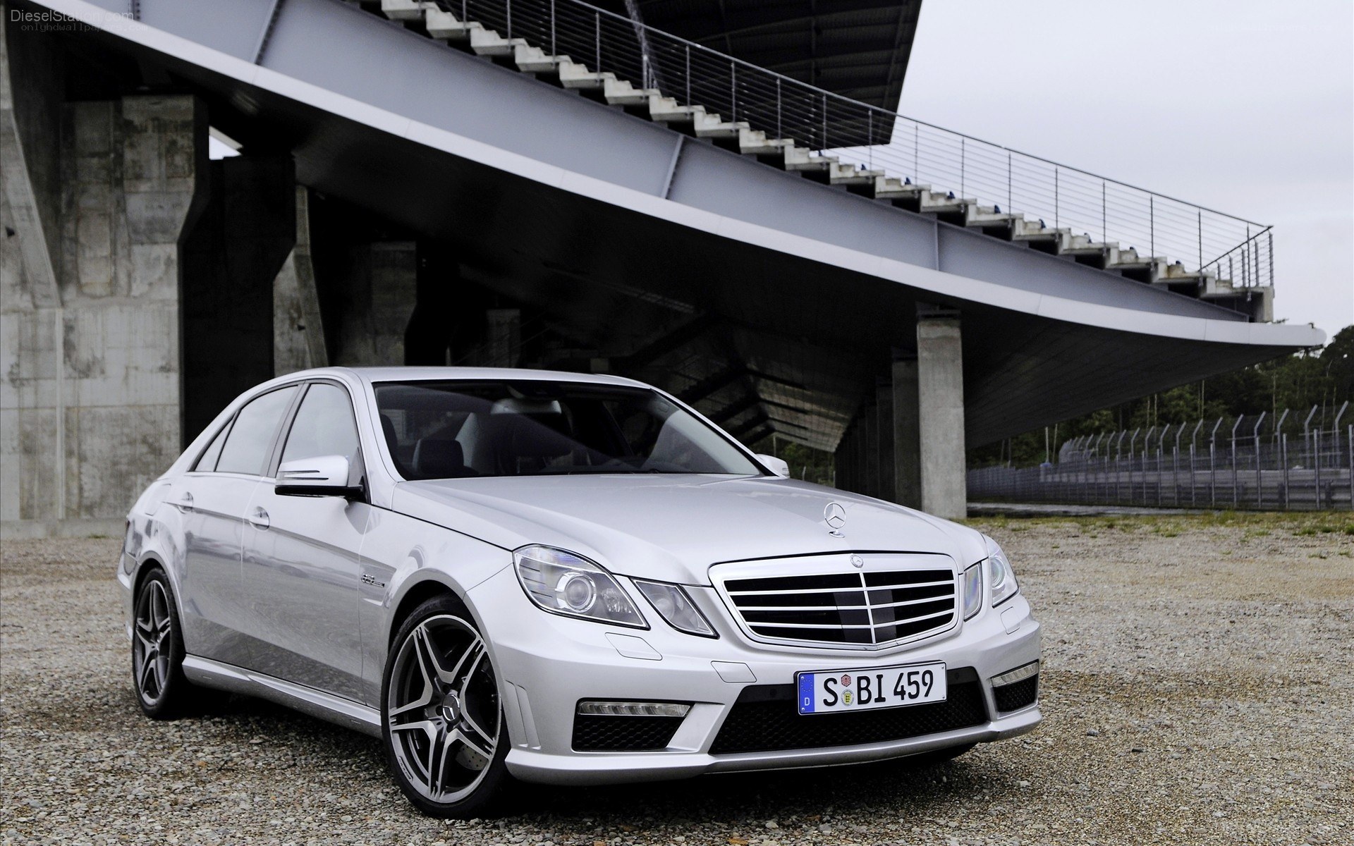 silver mercedes-benz e63 amg