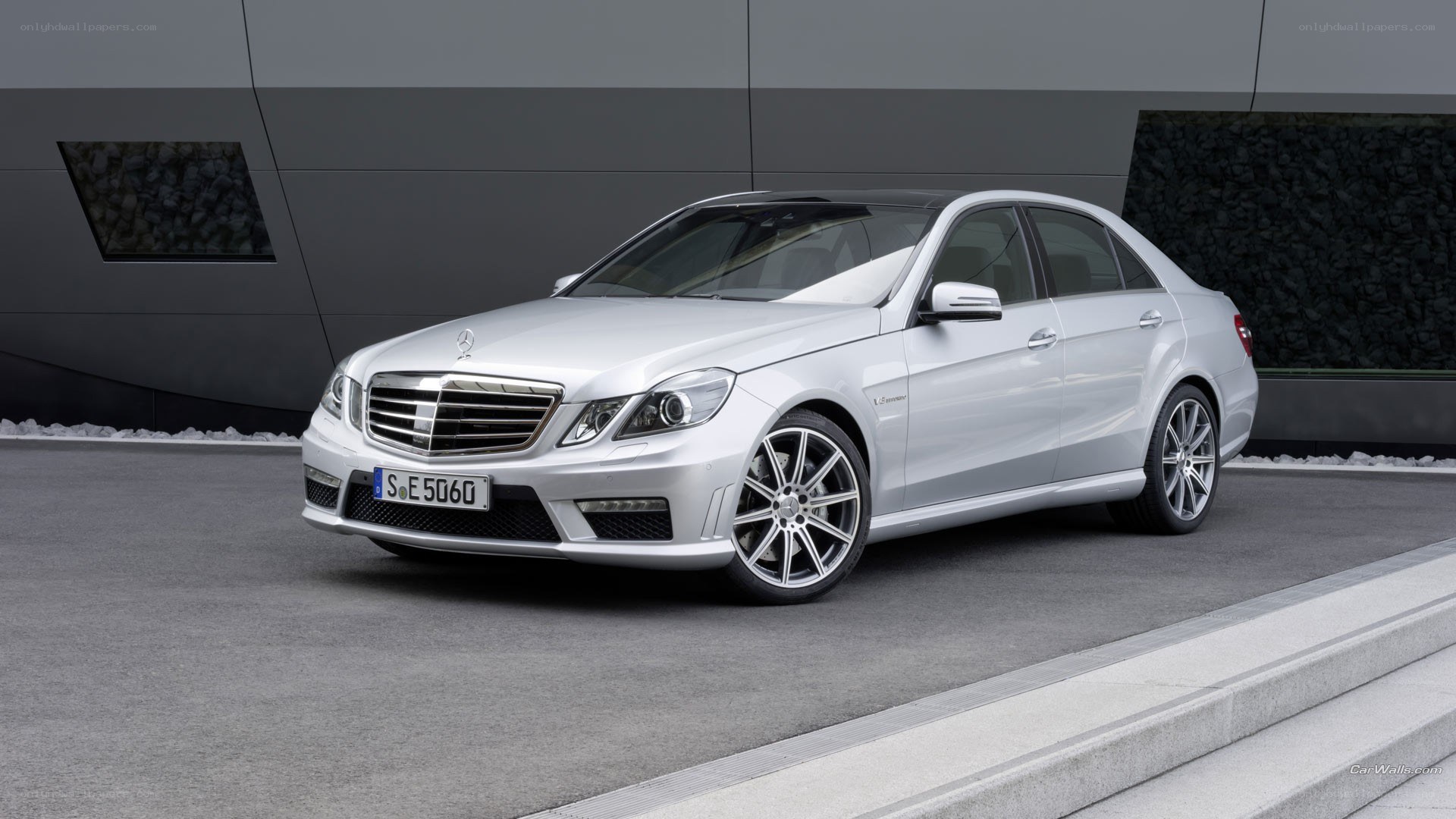 silver mercedes-benz e63 amg