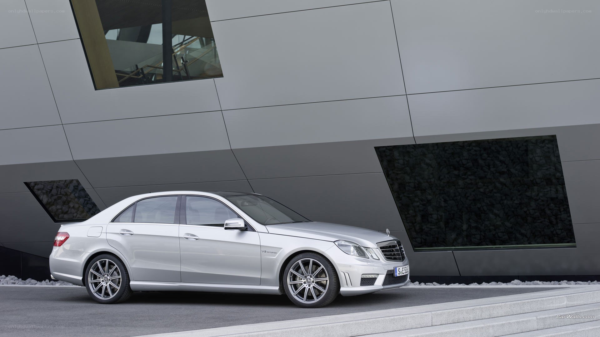 silver mercedes-benz e63 amg