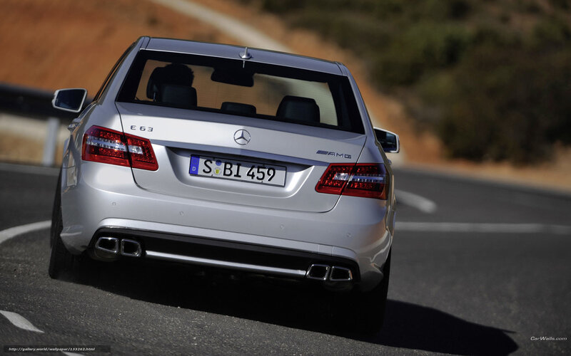 Silver Mercedes-Benz E63 AMG — Dynamic, Afternoon