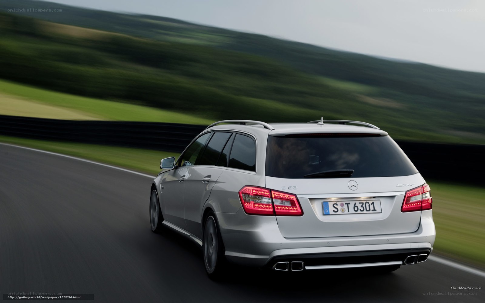 silver mercedes-benz e63 amg wagon