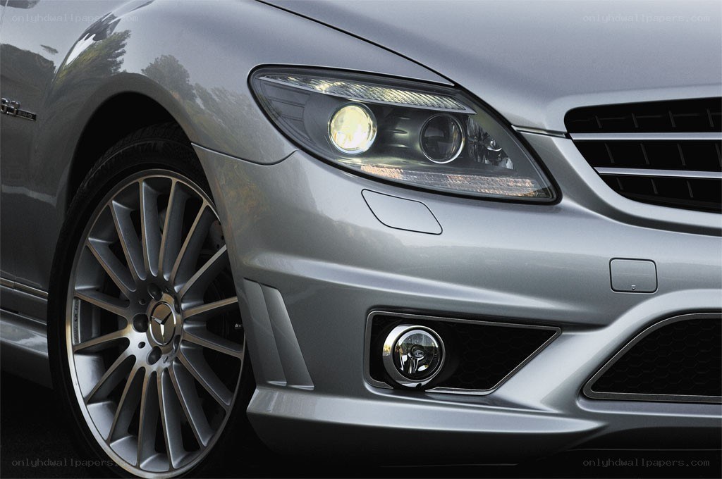 silver mercedes-benz front view
