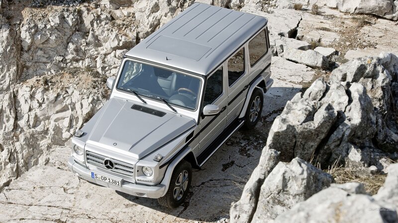 Silver Mercedes-benz G-class — Dramatic, Afternoon, Photograph
