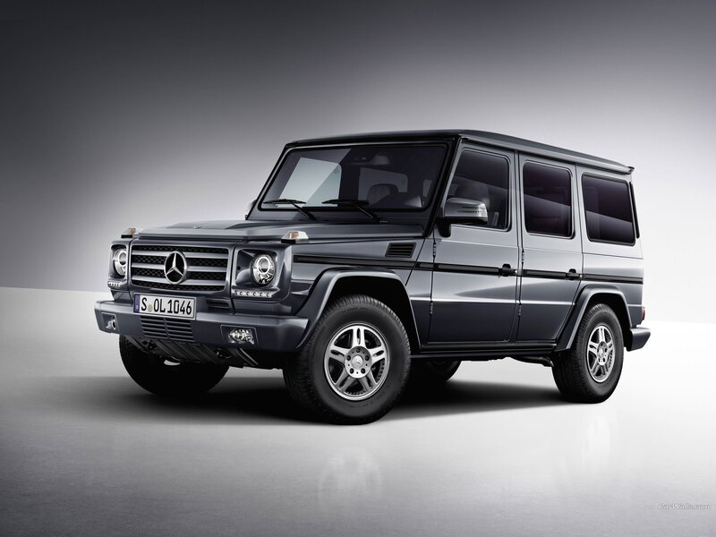 Silver Mercedes-benz G-class — Gray, Dramatic